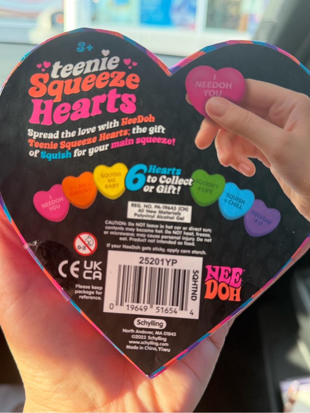 Needoh Teenie Squeeze Hearts - Picture 3 of 3